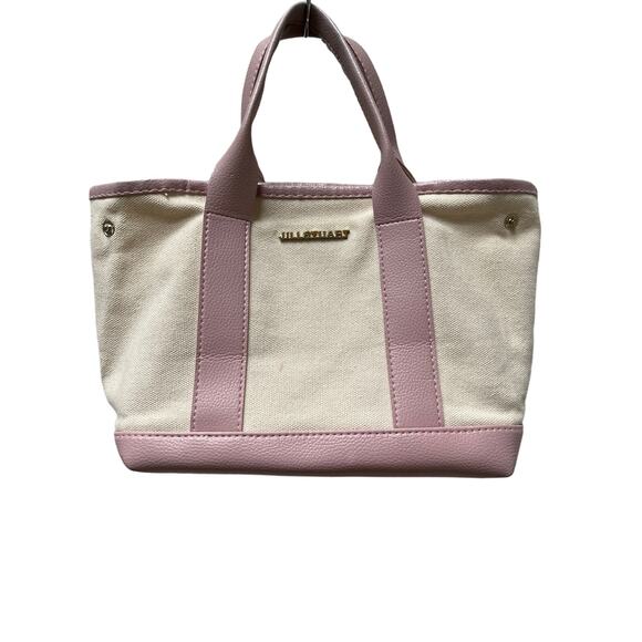 JILL STUART handbag logo beige pink canvas - Picture 1 of 14